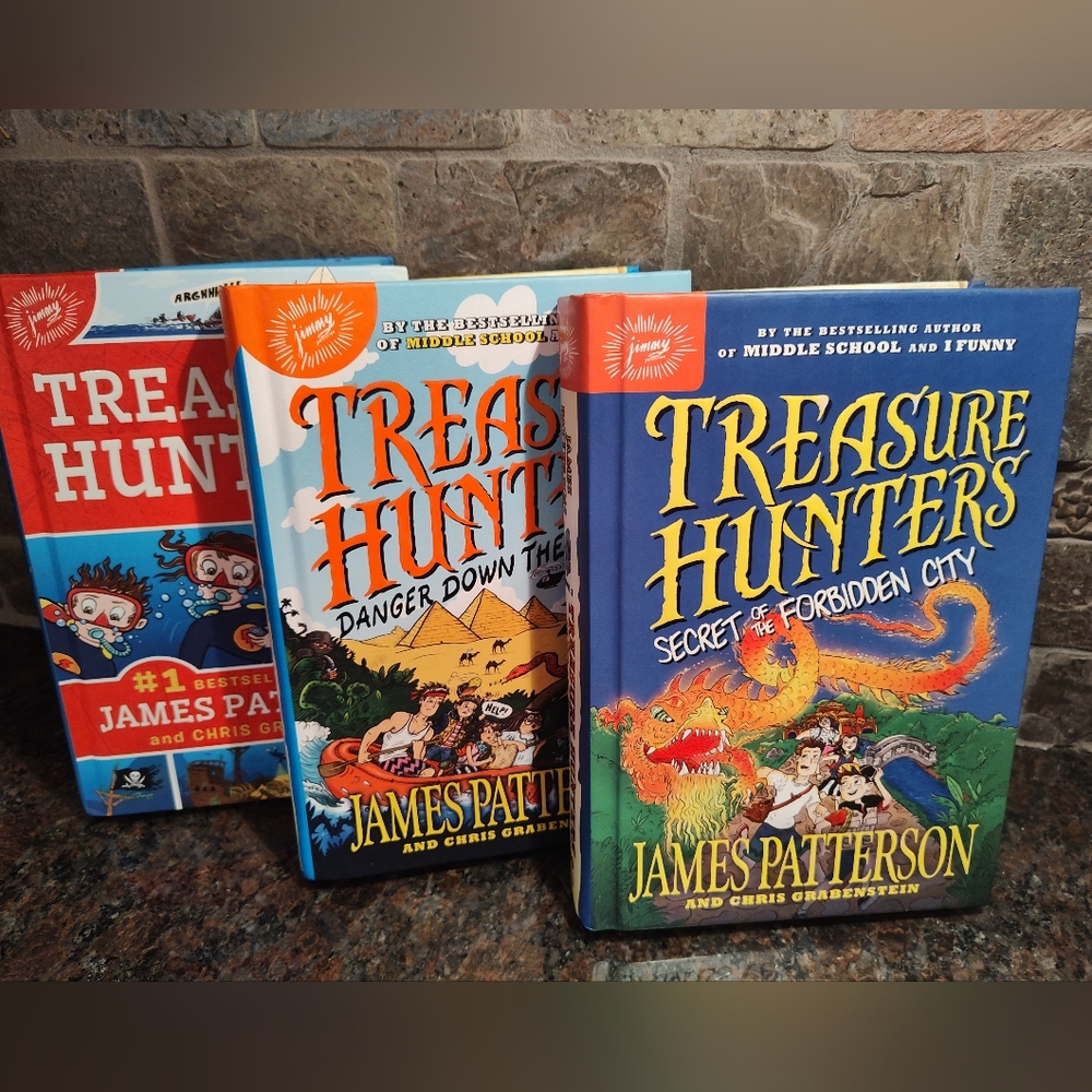 EUC Treasure Hunters Book Set by James Patterson, #1-3